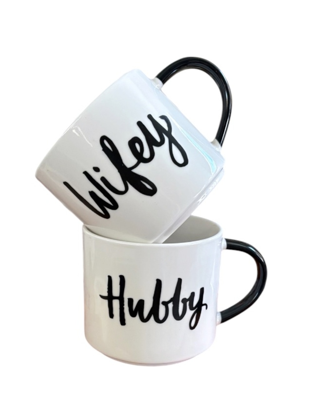 TARGET➕Stackable Mugs Wifey & Hubby
